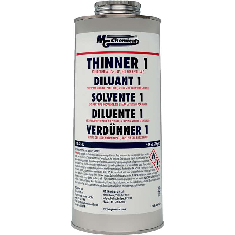 Thinner 1, Plastic Safe, 945 mL Can, 4351 Series